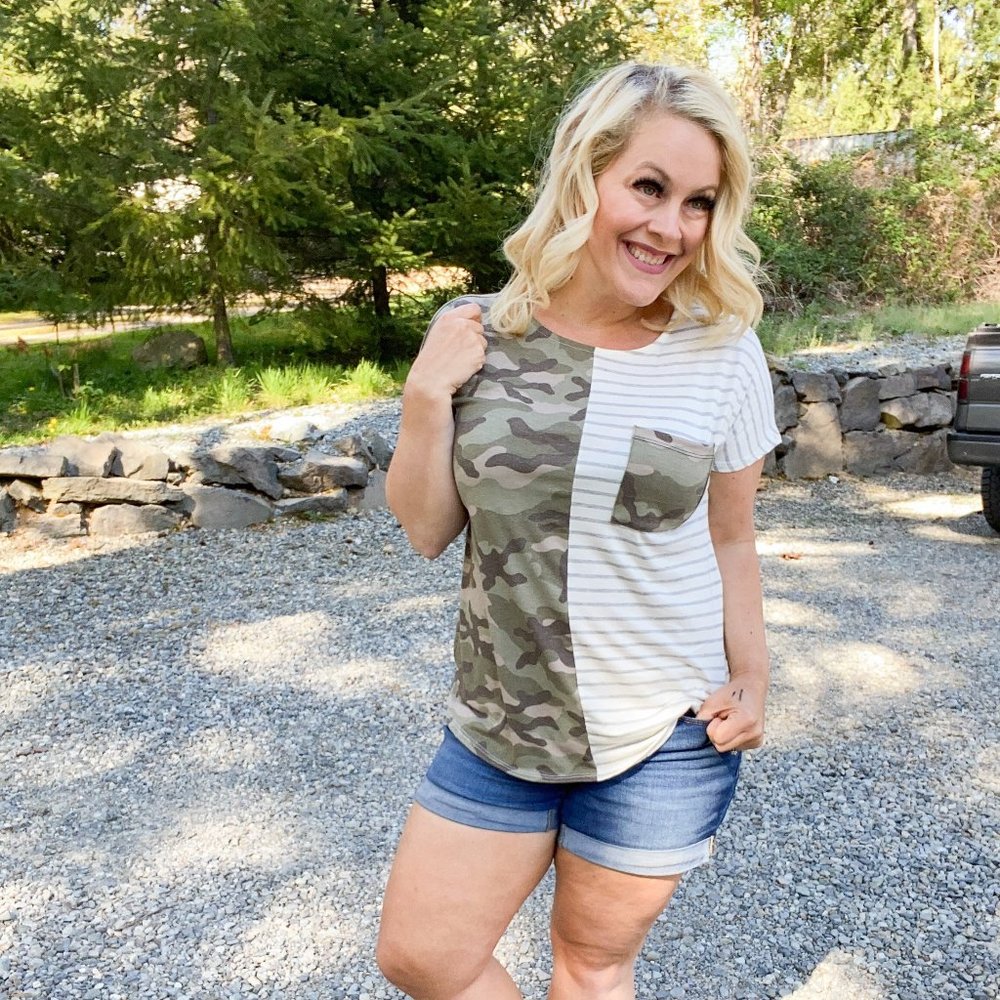 Two Timer Tee in Camo